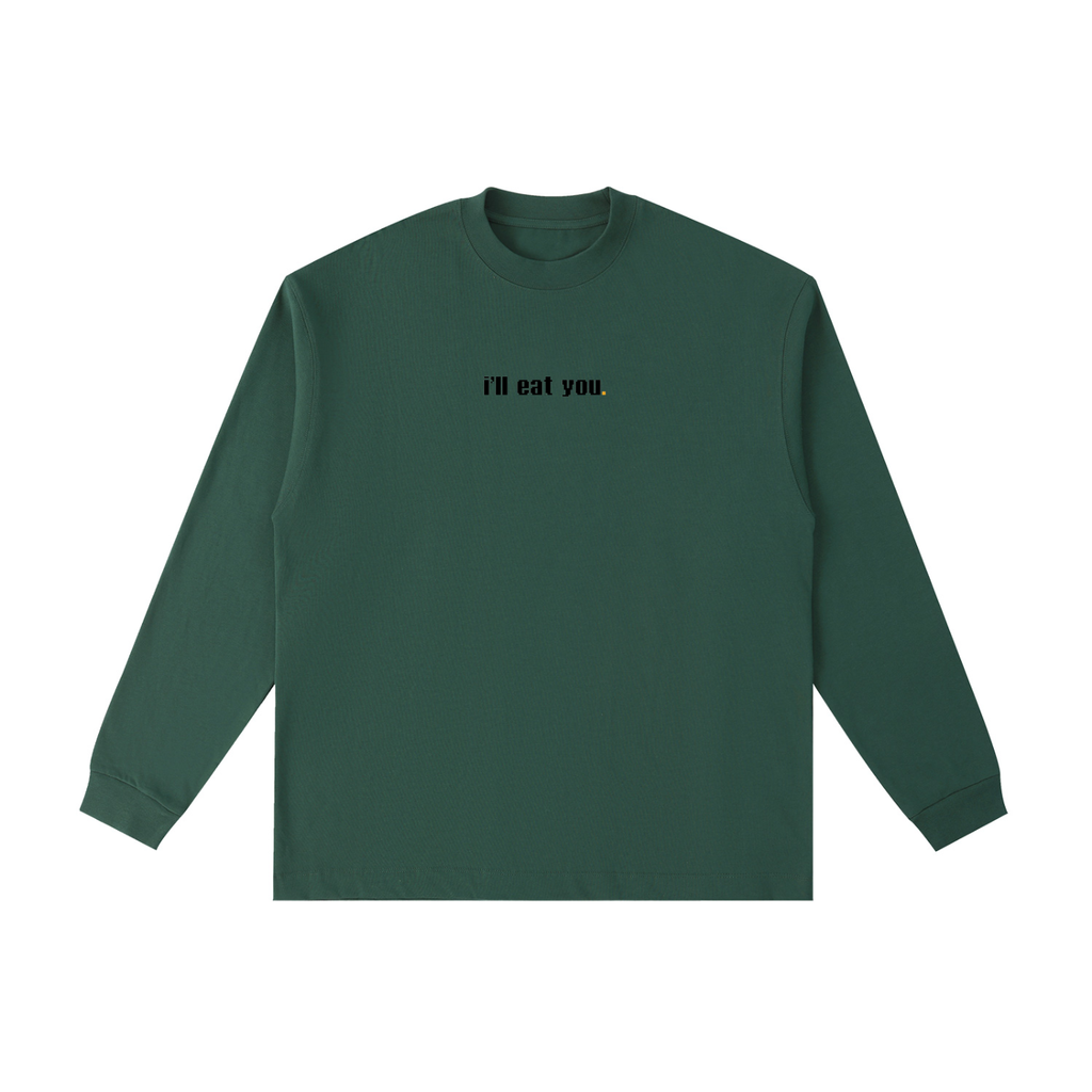 Mortal’s Happy Dog “I’ll Eat You” Essential Cotton Long Sleeve T-Shirt