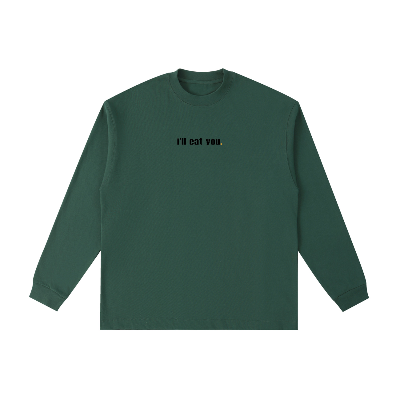 Mortal’s Happy Dog “I’ll Eat You” Essential Cotton Long Sleeve T-Shirt