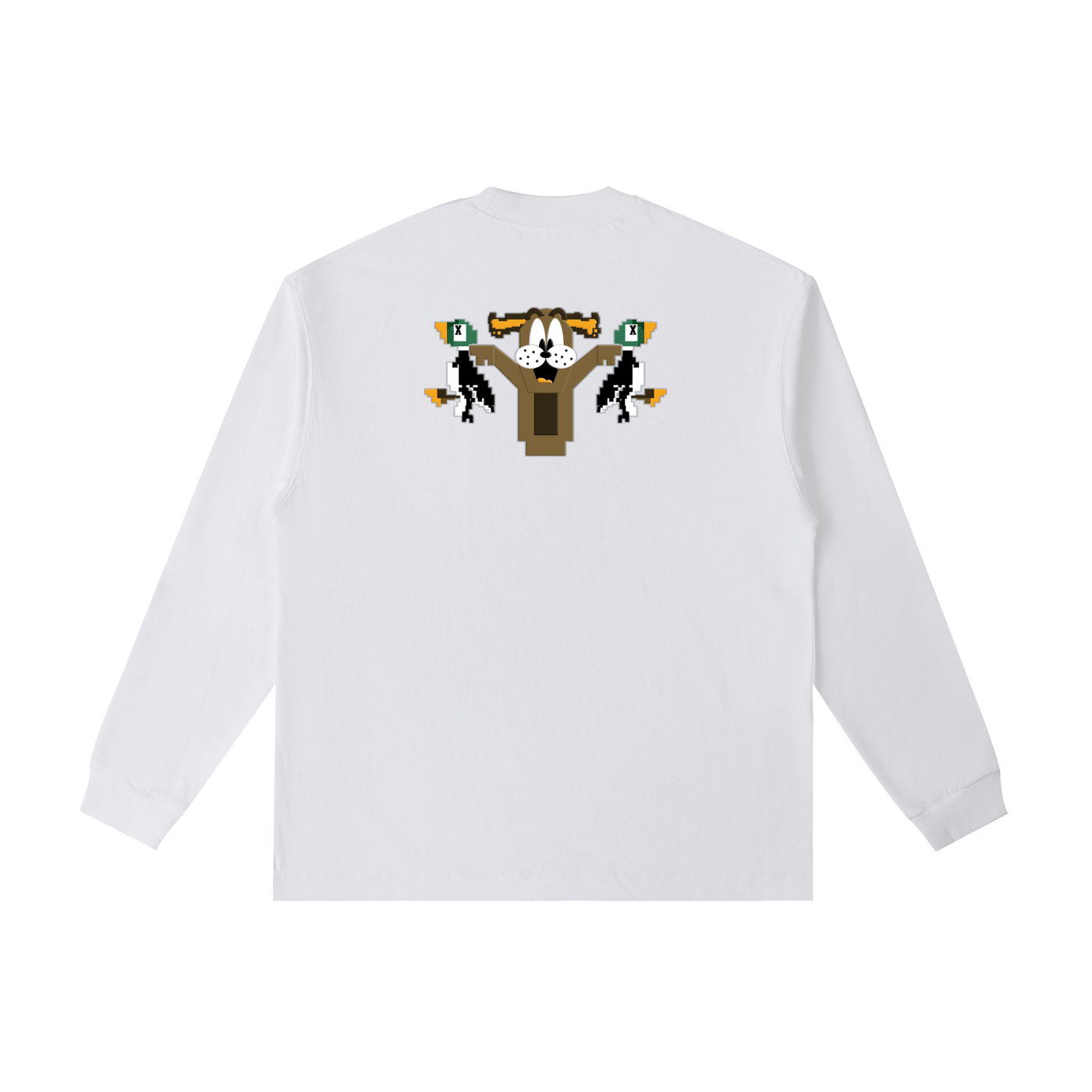 Mortal’s Happy Dog “I’ll Eat You” Essential Cotton Long Sleeve T-Shirt