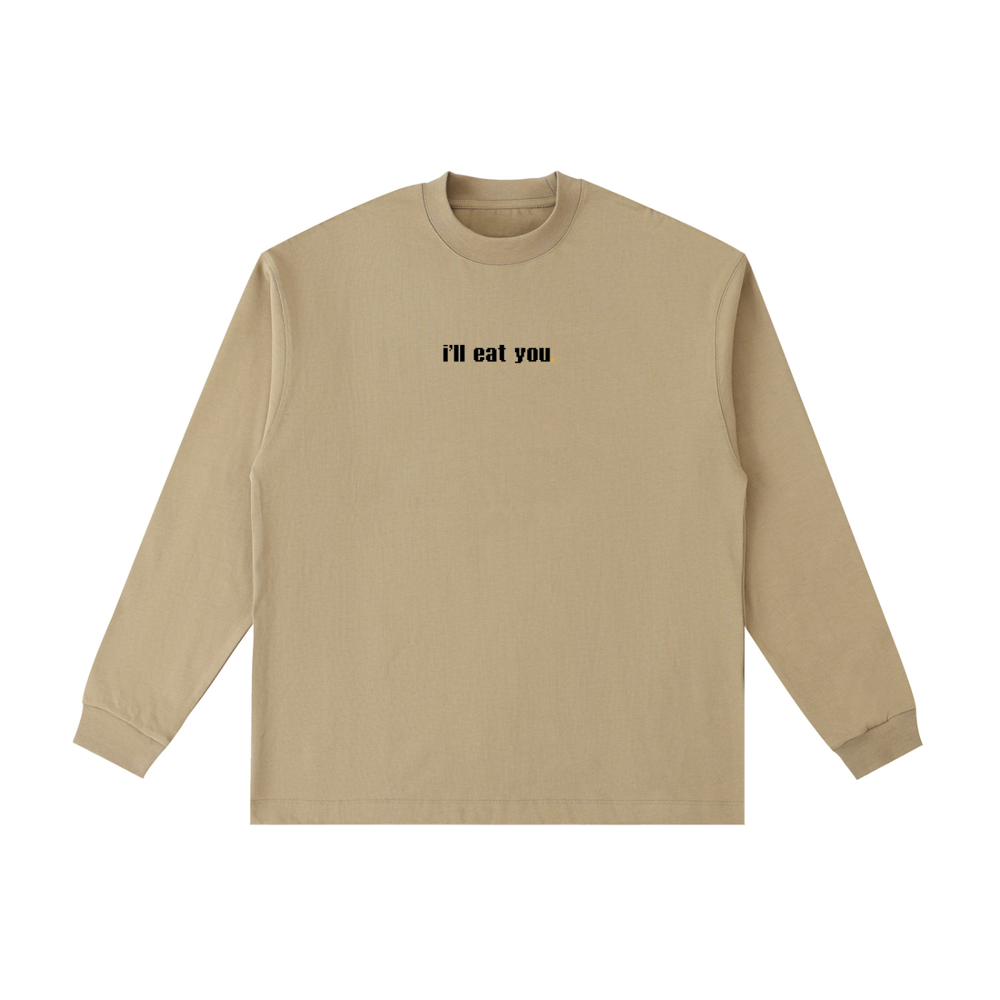 Mortal’s Happy Dog “I’ll Eat You” Essential Cotton Long Sleeve T-Shirt