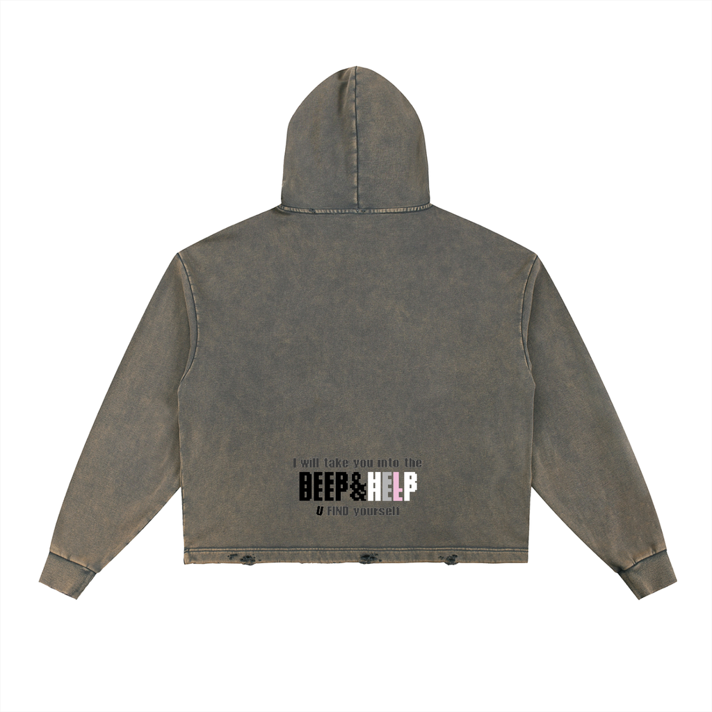 Mortal’s Pink Deep Help – Vintage Hoodie