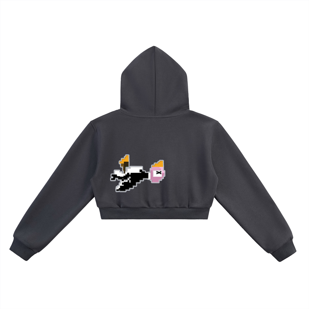 Mortal's Woman's "I Kill" - Cropped Hoodie