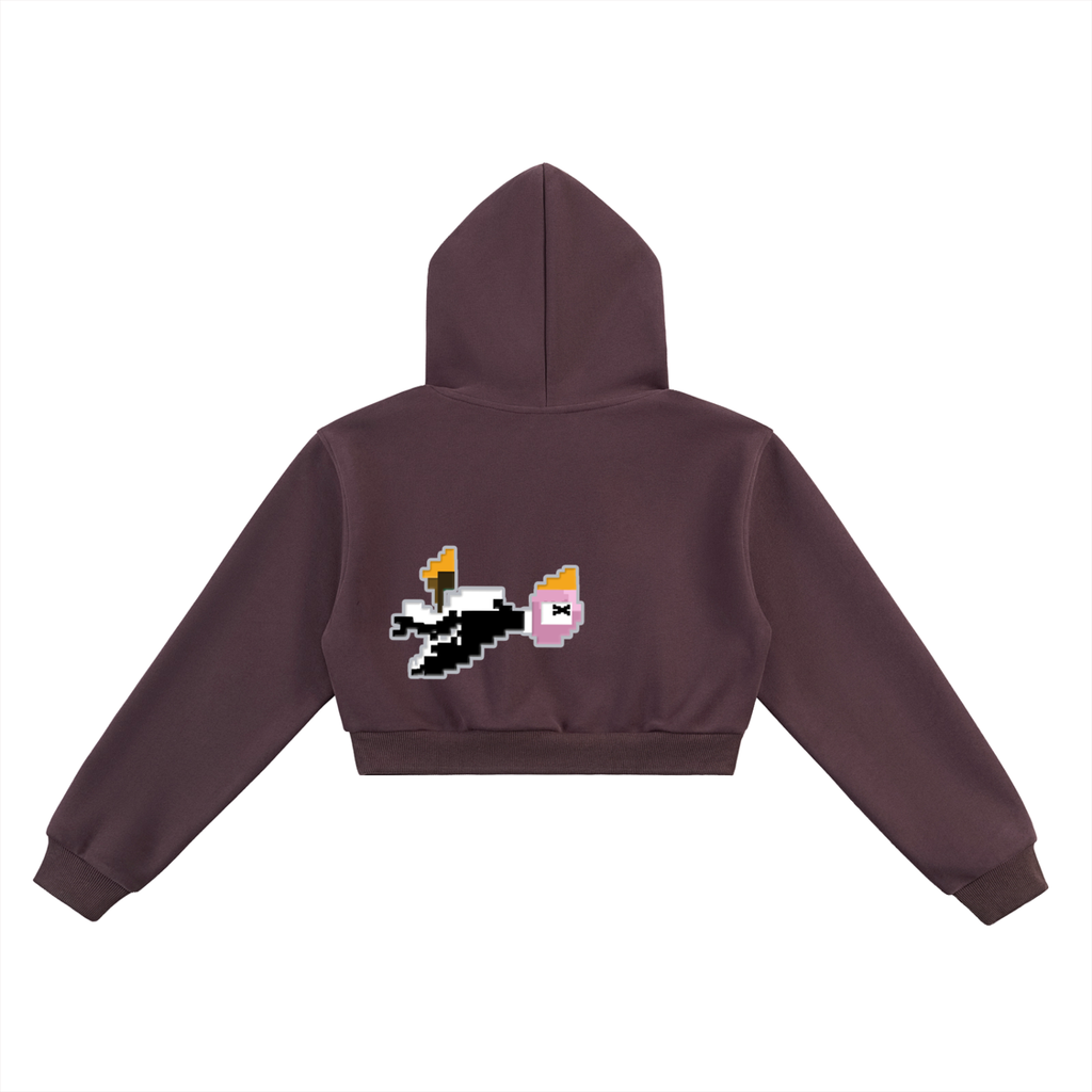 Mortal's Woman's "I Kill" - Cropped Hoodie