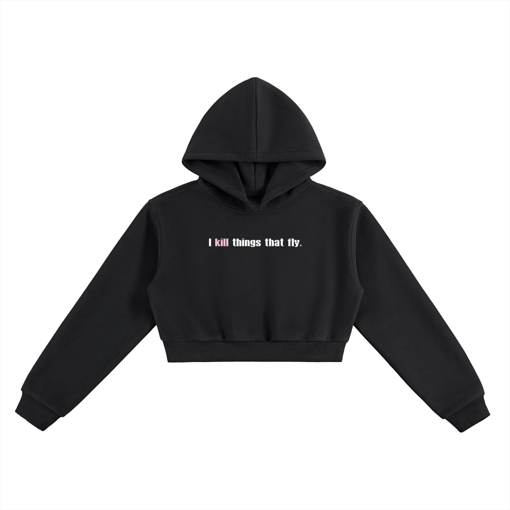 Mortal's Woman's "I Kill" - Cropped Hoodie