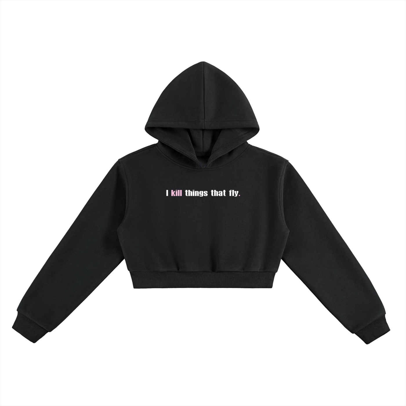 Mortal's Woman's "I Kill" - Cropped Hoodie