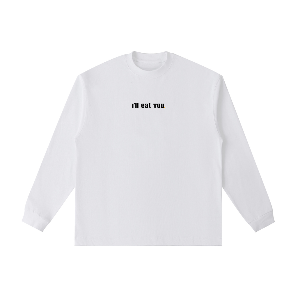 Mortal’s Happy Dog “I’ll Eat You” Essential Cotton Long Sleeve T-Shirt