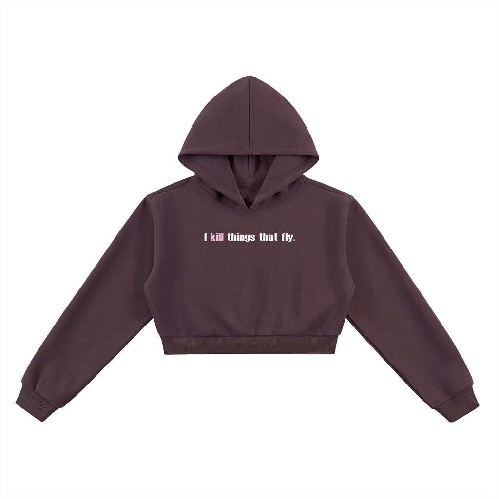 Mortal's Woman's "I Kill" - Cropped Hoodie